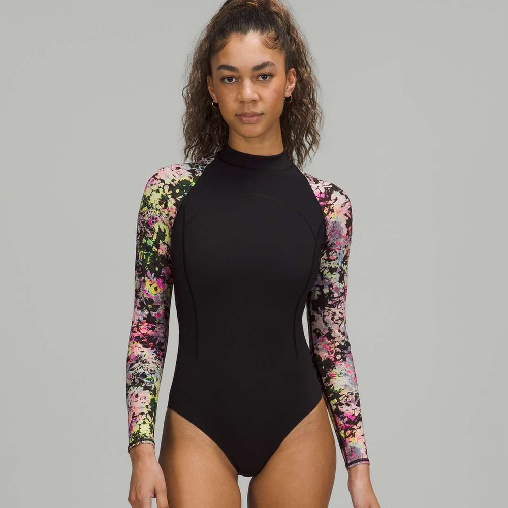 NWT Lululemon long sleeve zip back paddle suit 8